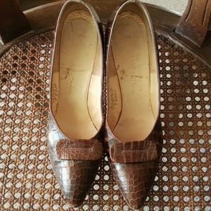 Vintage Evins Alligator Pumps Size 8aaaa